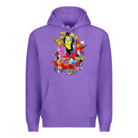 Purple invincible and friend hero art Premium Hoodie - lanVoArt