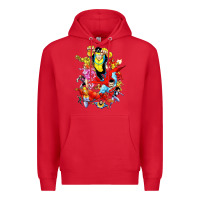 Red invincible and friend hero art Premium Hoodie - lanVoArt