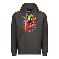 Smoke invincible and friend hero art Premium Hoodie - lanVoArt