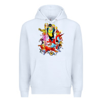 White invincible and friend hero art Premium Hoodie - lanVoArt