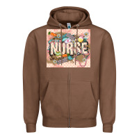 Chestnut Easter Nurse Zipper Hoodie - LillyAllenDesigns