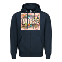 Navy Easter Nurse Zipper Hoodie - LillyAllenDesigns
