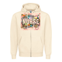 Sandshell Easter Nurse Zipper Hoodie - LillyAllenDesigns