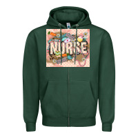 Sports Green Easter Nurse Zipper Hoodie - LillyAllenDesigns