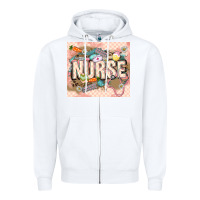White Easter Nurse Zipper Hoodie - LillyAllenDesigns