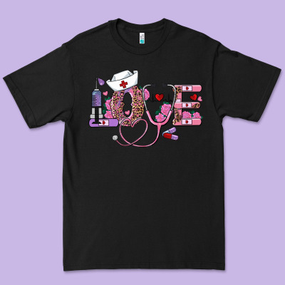Valentines Day Nurse Love Premium Tee Designed By Ranaportraitstore