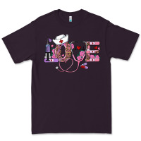 Plum valentines day nurse love Premium Tee - RanaPortraitStore