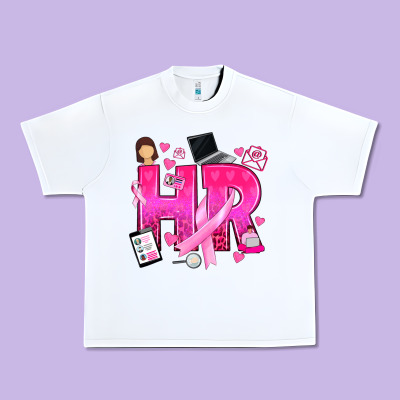 Breast Cancer Hr Human Resources Urban Heavy Tee Designed By Texasbilliewilder
