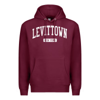 Burgundy levittown new york ny vintage athletic sports design t shirt Premium Hoodie - lanVoArt