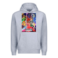 Heather Grey bakugan Premium Hoodie - lanVoArt