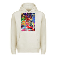 Oatmeal Heather bakugan Premium Hoodie - lanVoArt