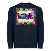 Navy Western Love LGBTQ Tumbler Heavyweight Sweatshirt - BundleAndBundleShop