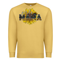 Antique Gold girls mama sunflower Premium Sweatshirt - RacoonDesign
