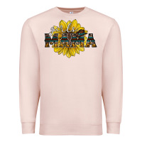 Pale Pink girls mama sunflower Premium Sweatshirt - RacoonDesign