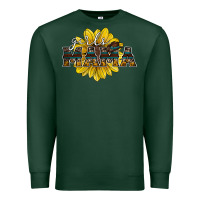 Sports Green girls mama sunflower Premium Sweatshirt - RacoonDesign