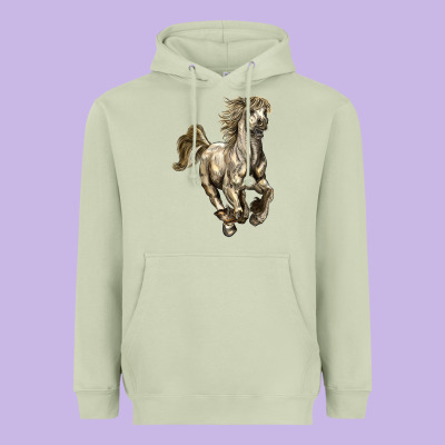 Percheron Horse Heavyweight Hoodie Designed By Lillyallendesigns