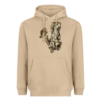 Mushroom percheron horse Heavyweight Hoodie - LillyAllenDesigns
