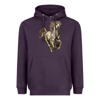 Plum percheron horse Heavyweight Hoodie - LillyAllenDesigns
