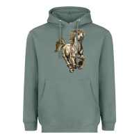 Sage percheron horse Heavyweight Hoodie - LillyAllenDesigns