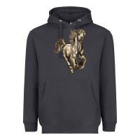 Smoke percheron horse Heavyweight Hoodie - LillyAllenDesigns