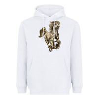 White percheron horse Heavyweight Hoodie - LillyAllenDesigns
