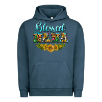 Pigment Midnight Navy blessed nana Urban Hoodie - BarkalooDesign