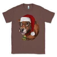 Chestnut christmas glasses heifer Classic Tee - RanaPortraitStore