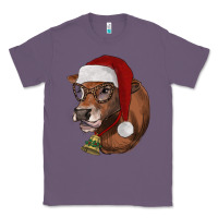 Lavender christmas glasses heifer Classic Tee - RanaPortraitStore
