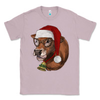 Lilac christmas glasses heifer Classic Tee - RanaPortraitStore