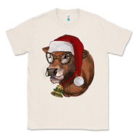 Natural christmas glasses heifer Classic Tee - RanaPortraitStore