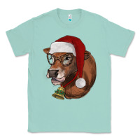 Seafoam christmas glasses heifer Classic Tee - RanaPortraitStore