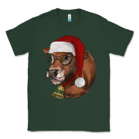 Sports Green christmas glasses heifer Classic Tee - RanaPortraitStore