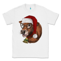 White christmas glasses heifer Classic Tee - RanaPortraitStore