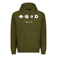 Army Green Funny Sports Balls Gag Gift Premium Hoodie - lanVoArt