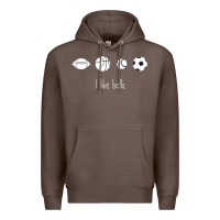 Coffee Funny Sports Balls Gag Gift Premium Hoodie - lanVoArt