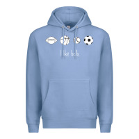 Colony Blue Funny Sports Balls Gag Gift Premium Hoodie - lanVoArt
