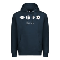 Navy Funny Sports Balls Gag Gift Premium Hoodie - lanVoArt
