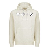 Oatmeal Heather Funny Sports Balls Gag Gift Premium Hoodie - lanVoArt