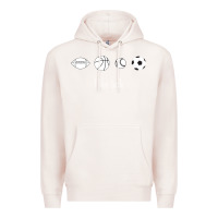 Pale Pink Funny Sports Balls Gag Gift Premium Hoodie - lanVoArt