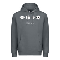 Rock Funny Sports Balls Gag Gift Premium Hoodie - lanVoArt