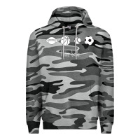 Slate Camo Funny Sports Balls Gag Gift Premium Hoodie - lanVoArt