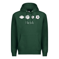 Sports Green Funny Sports Balls Gag Gift Premium Hoodie - lanVoArt