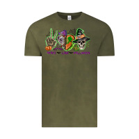 Peace Love Halloween Vintage Tee | Teevron