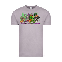 Vintage Zinc Peace love Halloween Vintage Tee - NancyCooperArtShop