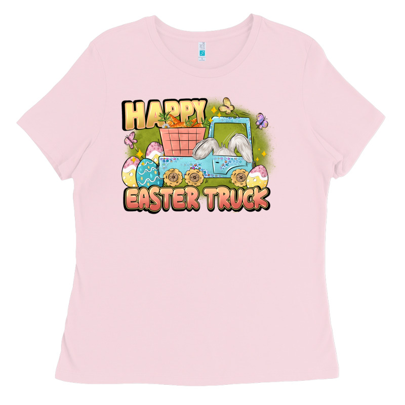 Happy Easter Truck Ladies Tee by LillyAllenDesigns | Teevron