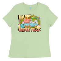 Matcha Happy Easter truck Ladies Tee - LillyAllenDesigns