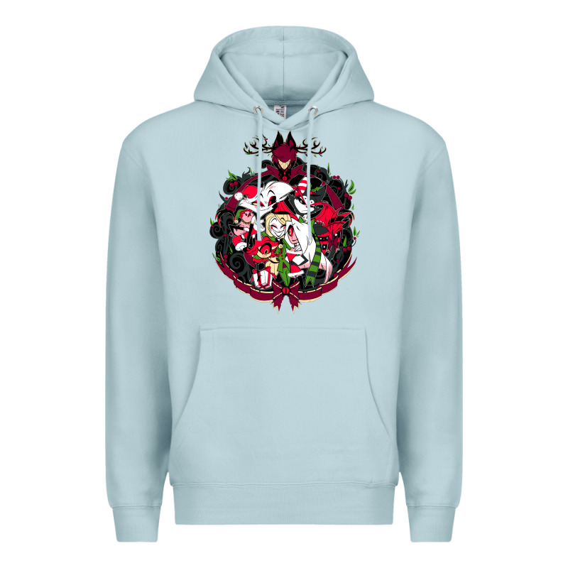 Hazbin Hotel Christmas Premium Hoodie by lanVoArt | Teevron