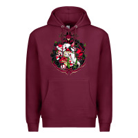 Burgundy hazbin hotel christmas Premium Hoodie - lanVoArt