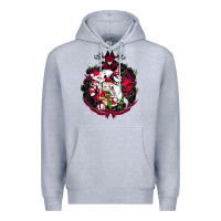 Heather Grey hazbin hotel christmas Premium Hoodie - lanVoArt