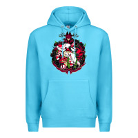 Ocean Blue hazbin hotel christmas Premium Hoodie - lanVoArt